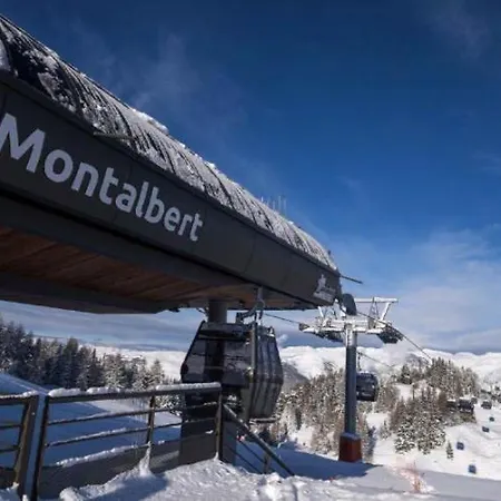 Montalbert Les Choucas, Sur La Piste A Cote De La Telecabine